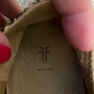 FRYE slip ons in animal print!